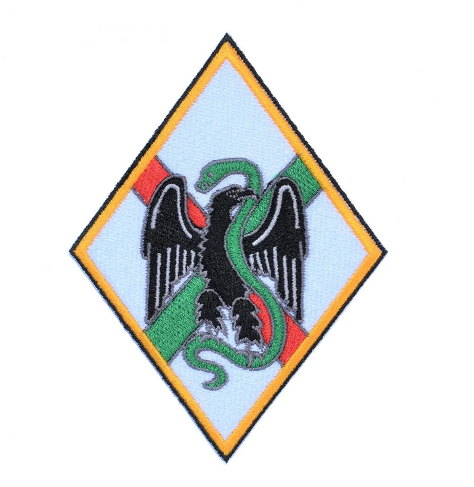 Écusson Brodé Légion étrangère - Dos Magnétique, Dimensions 8.2 X 7.3 Cm