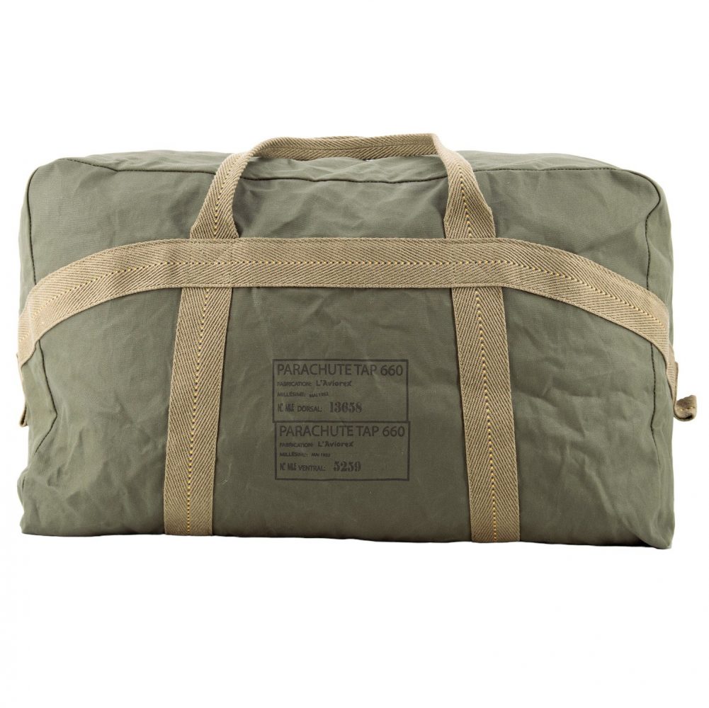 Sac Parachutiste L'Aviorex 70L - Reproduction Coton/Lin, Style Militaire Années 50