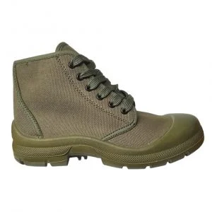 Chaussures en toile verte
